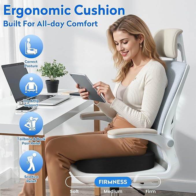 XXLSeat Cushion Office Car Seat Cushion, Memory Foam Cushion - Image 6