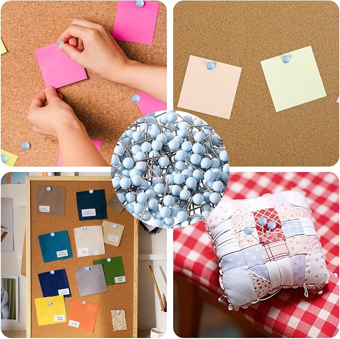 XIHIRCD 200pcs Push Pins, Map Tacks Round Head Map Push Pins Small Thumb Tacks - Image 7