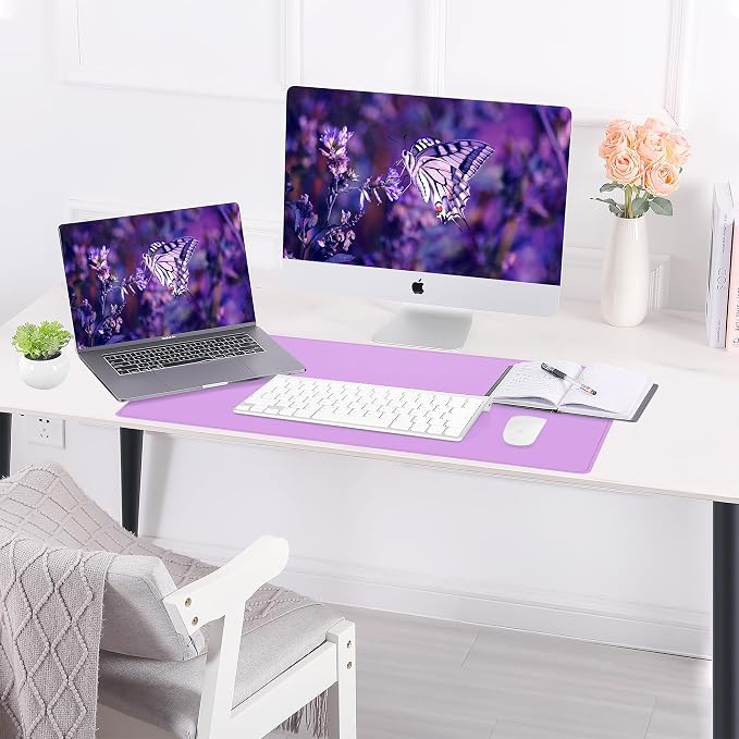 AFIING Cork Desk Mat, 23.6" x 13.8", Desk Pad Protector | Dual-Sided Natural - Image 6