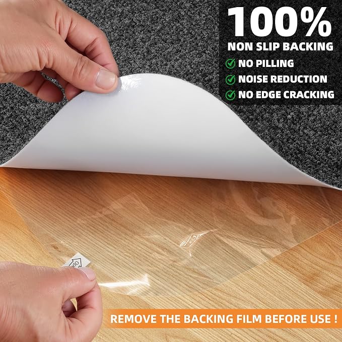 Office Chair Mat for Hardwood and Tile Floor, Anti-Slip Mat for Rolling Chair - Image 4