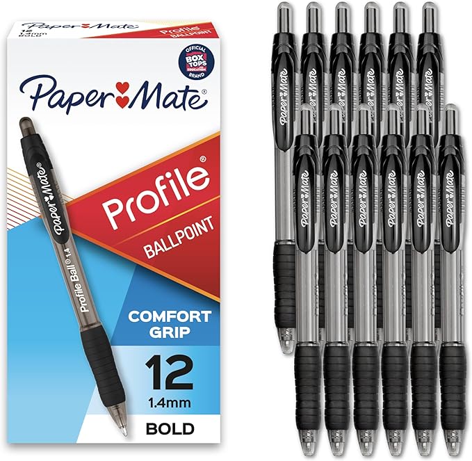 Paper Mate Profile Retractable Ballpoint Pens, Bold Point by Unknown