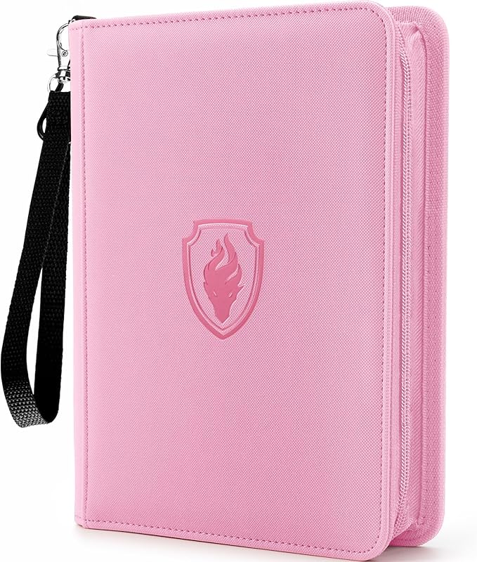 Fabmaker Premium 4 Pocket Zip Card Binder, Trading Card Binder by Fabmaker