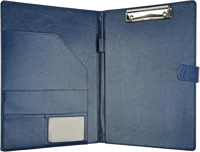 Professional Padfolio with Clipboard, Faux Leather Portfolio Folder Binder - Image 6