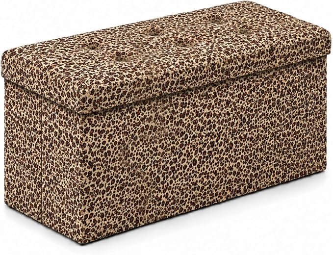 ALASDO 30 Inch Folding Storage Ottoman Bench by ALASDO