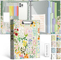 3 Ring 1 Inch Binder Organizer, KLLVE Three Ring Binders by KLLVE
