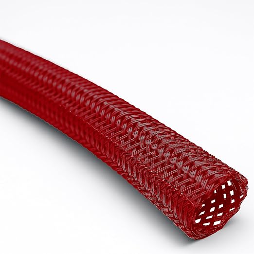 Electriduct 1/4" Hook Self Closing Sleeve Braid Wrap Around Sleeving Flame by Electriduct