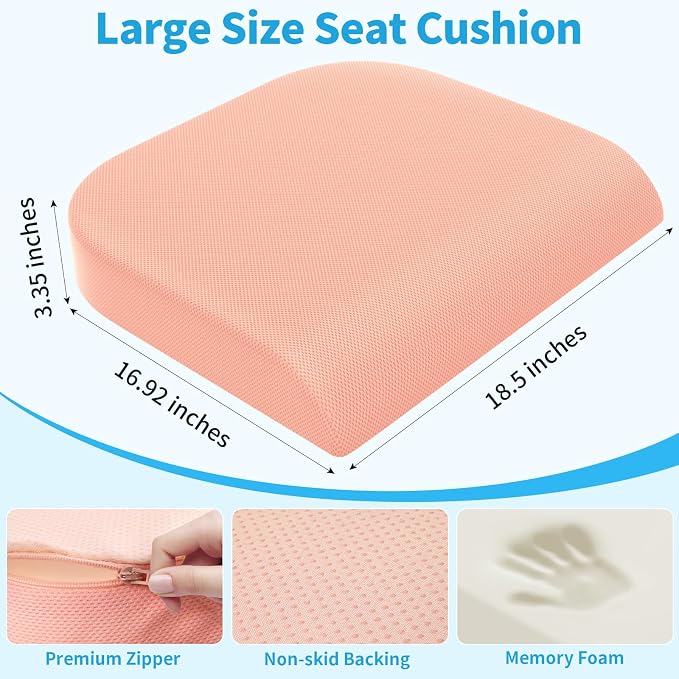 TranquilRelax XLarge Seat Cushion, Memory Foam Cushion - Image 3