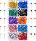 Outus 500 Pieces Map Push Pins Map Tacks Plastic Round Head Tacks by Outus