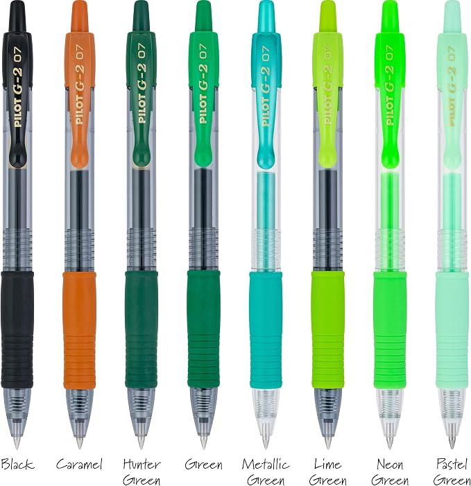 Pilot G2 Premium Gel Roller Pens, G2 Boost Green Pens Pack, The Colors of - Image 6