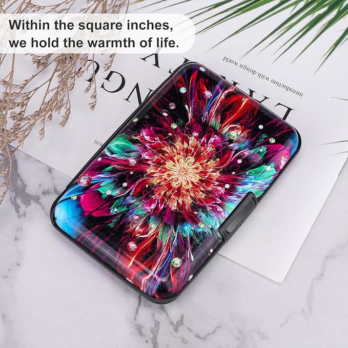 ELFISH Mini RFID Aluminum Wallet Credit Cards Holder Business Card Case Metal - Image 6