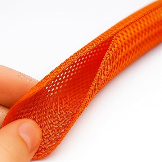 Electriduct 1.25" Hook Self Closing Sleeve Braid Wrap Around Sleeving Flame - Image 2