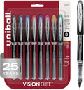 uniball Vision Elite Rollerball Pens, Micro Point, 8 Pack by uni-ball