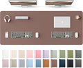 YSAGi Leather Desk Protector, Office Mat, Large Mouse Mat, Non-Slip PU Leather by YSAGi