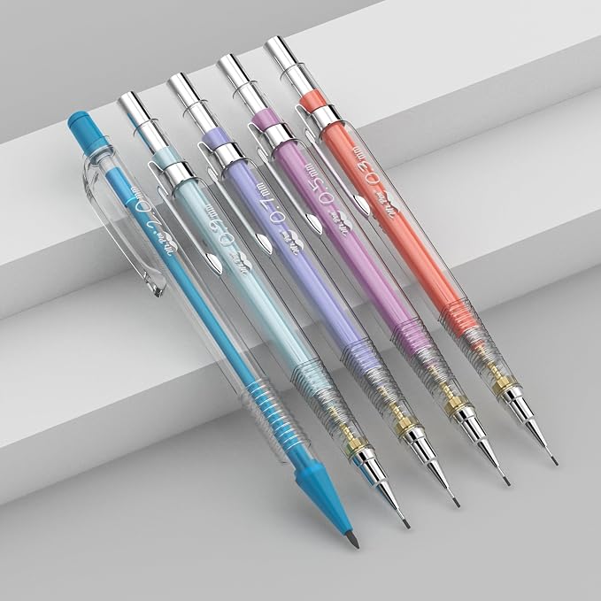 Mr. Pen- Pastel Mechanical Pencil Set, 5 Mechanical Pencils, 5 HB Lead Refills - Image 7