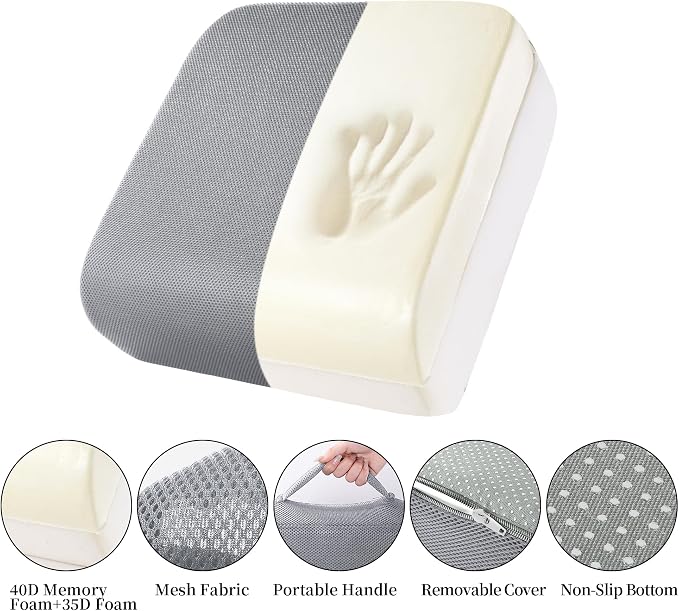 MABOZOO Extra Thick Chair Cushions, Office Chair Booster Seat Cushion to Raise - Image 4