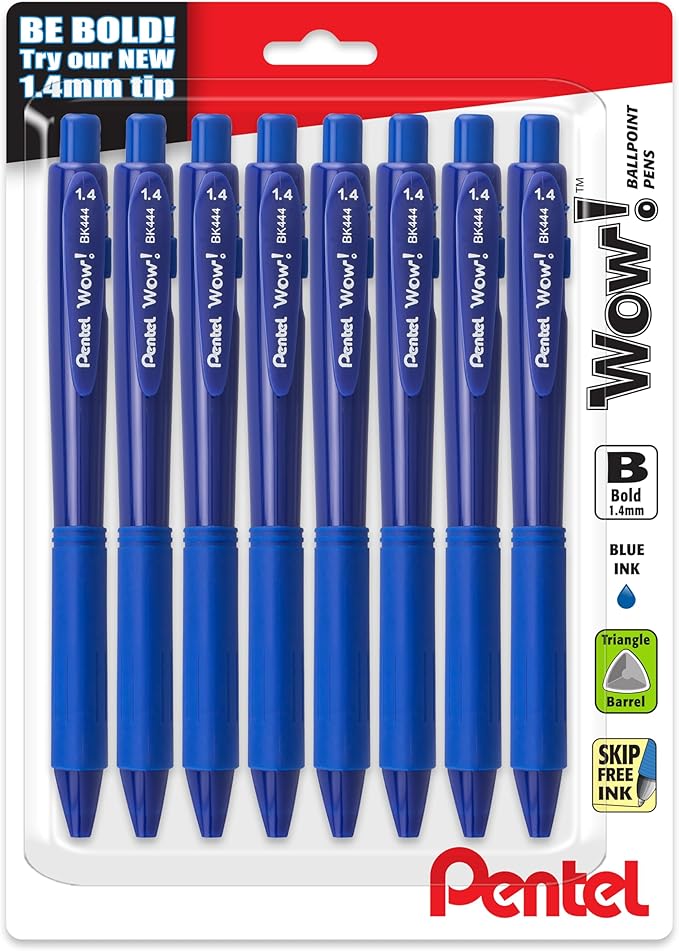 Pentel Wow! Retractable Ballpoint Pen, Bold Line by PentelofAmerica