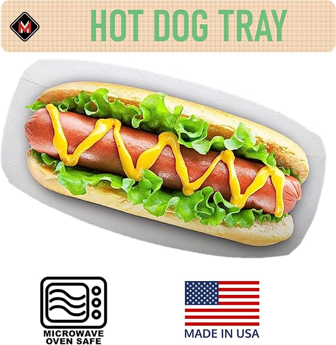 Mr Miracle 7 Inch Paper Hot Dog Tray in Red White Pattern. Pack of 25. - Image 4