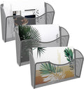 EasyPAG Wall File Organizer 3 Pack, Hanging File Organizer Wall Mount, Metal by EasyPAG