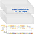 Jeyiour 50 Pcs Label Holders Adhesive Nameplate Pockets Storage Bin Labels by Jeyiour