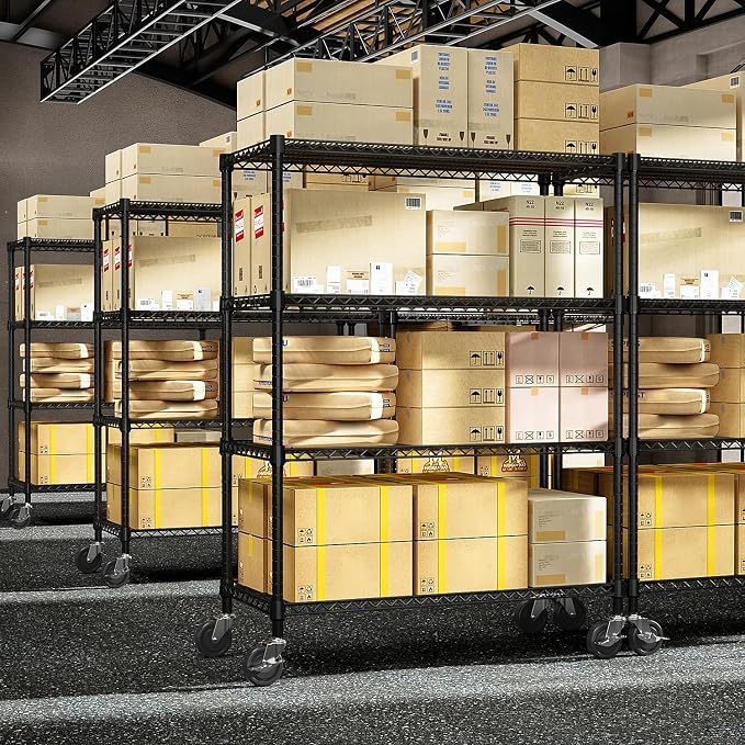 M MZG 53" W Storage Shelves 1760LBS 4 Tier Metal Shelving Unit - Image 7