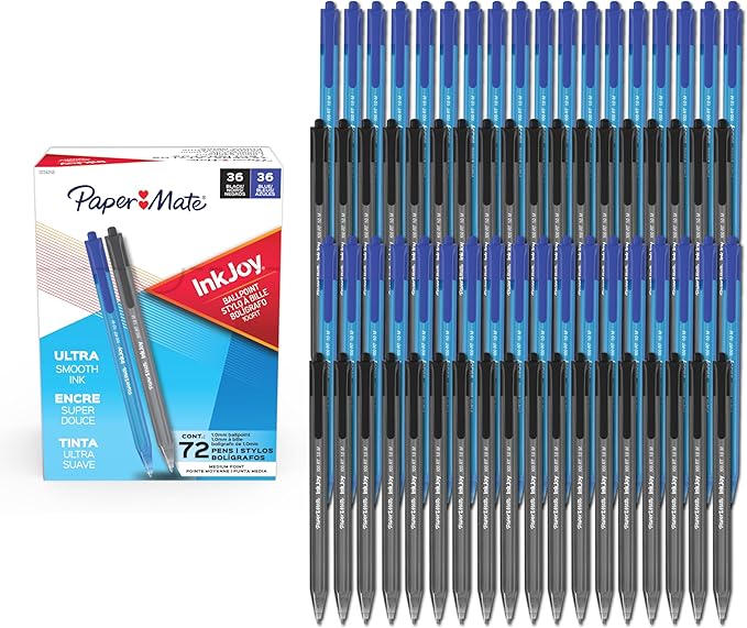 Paper Mate InkJoy 100RT Ballpoint Pens, Medium Point, Note-Taking by Unknown