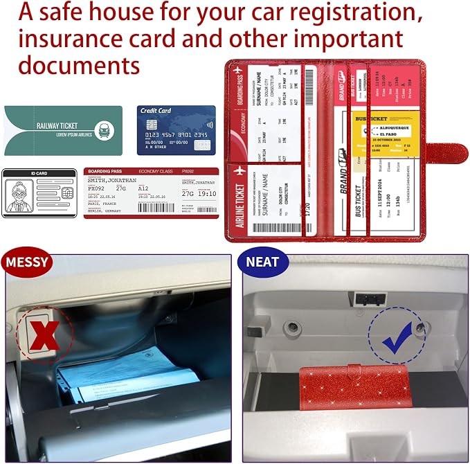 Car Registration and Insurance Card Holder - Image 5