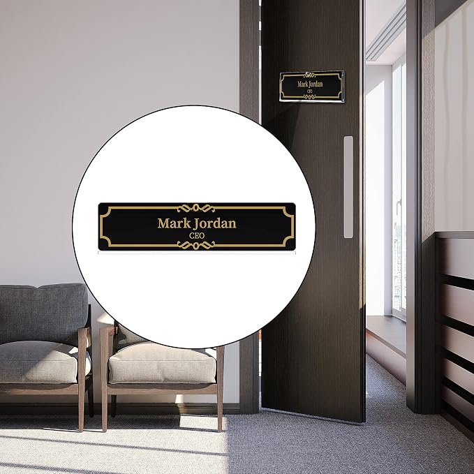 KOTEMON Acrylic Wall Name Plate Holder, Office Door Name Plate - Image 6