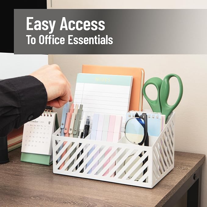 Mind Reader Desktop Organizer and Mail Sorter, Five Compartments, Office - Image 6