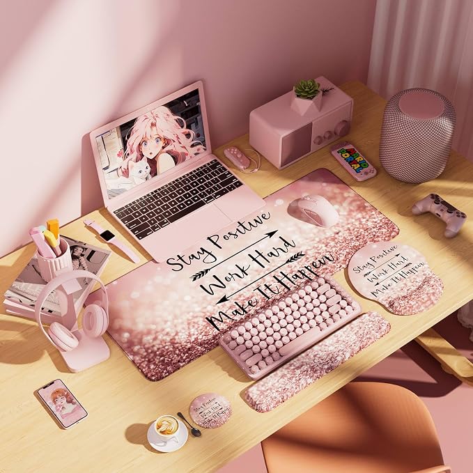 Desk Mat Set + Keyboard and Mouse Pad - Image 4