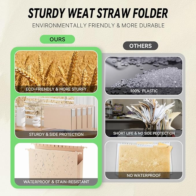 XINGIA Legal Size Hanging Folders, Heavy Duty 2" Expansion, 12 Pack Reinforced - Image 6