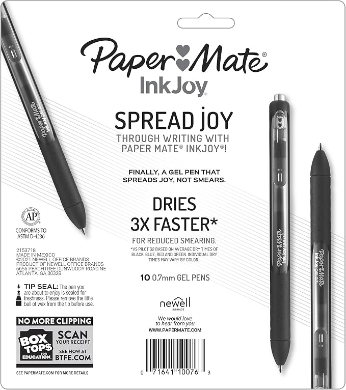 Paper Mate InkJoy Gel Pens, Medium Point, Comfort Grip, Smooth Writing - Image 8