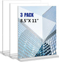 KOOLDE Acrylic Sign Holder 8.5x11 Inches 3 Pack T Shape Desktop Display Stand by KOOLDE