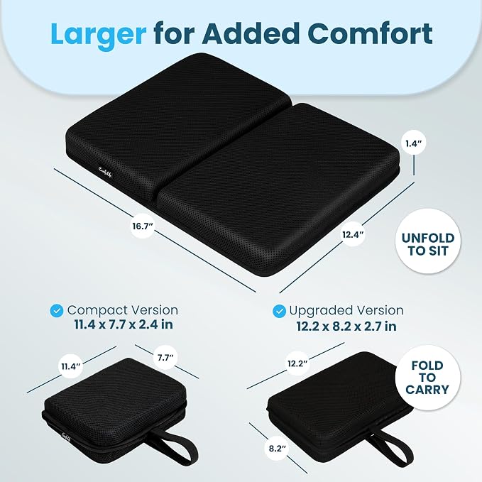 ComfiLife Ergo-Gel + Comfort Foam Airplane Seat Cushion – Travel Seat Cushion – - Image 4