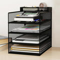 Natwind 4-Tier Stackable Metal Mesh Letter Paper Tray Organizer, Mail Tray by Natwind