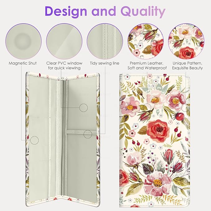 Car Registration and Insurance Holder，Colour Patterns Men Women Car License - Image 4