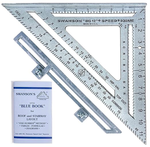 Swanson Tool Co S0107 "Big 12" 12-Inch Speed Square Layout Tool by SwansonTool