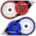 OWLKELA 2 Pack Plus Correction Tape, Tear-Resistant White Correction Tape by OWLKELA