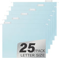 High Capacity Blue Hanging File Folders, Pastel Colors, Heavy Duty by pmybupo
