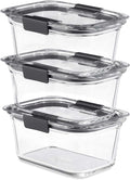 Rubbermaid Brilliance Glass Storage 4.7-Cup Food Containers by Unknown