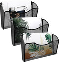 EasyPAG Wall File Organizer 3 Pack, Hanging File Organizer Wall Mount, Metal by EasyPAG
