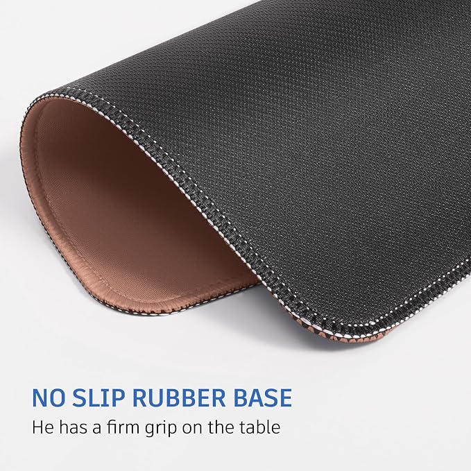 Brown Mouse Pad, 10.2 x 8.2Inch, Non-Slip Waterproof Rubber - Image 4