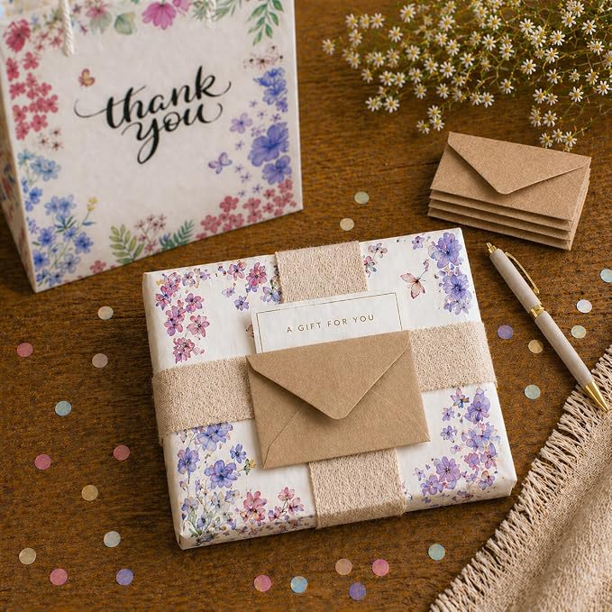 60 Pack Mini Kraft Envelopes, Small Gift Card & notes evelopes - Image 6