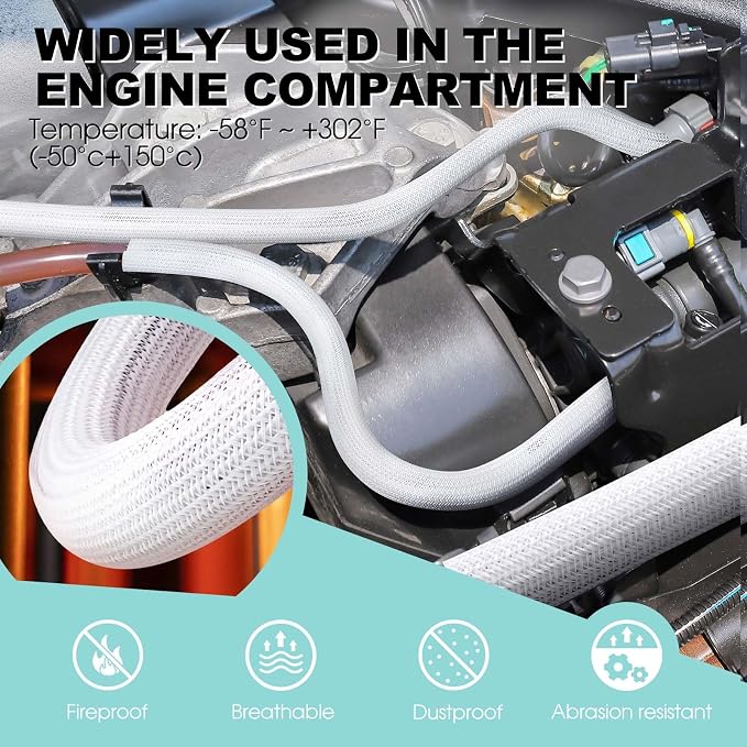 AGPTEK Cable Sleeve Cover, 10ft - Image 6