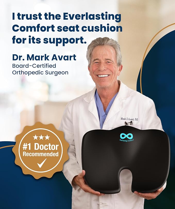 Everlasting Comfort Doctor Recommended Memory Foam Seat Cushion - Image 7