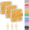 NEEWAY Small Paper Clips, 1.1 Inch Vinly Coated Colored Paperclips, 3 Pack of by NEEWAY