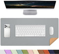 AFIING Cork Desk Mat, Dark Grey, 35.4" x 17", Desk pad Protector | Dual-Sided by AFIING