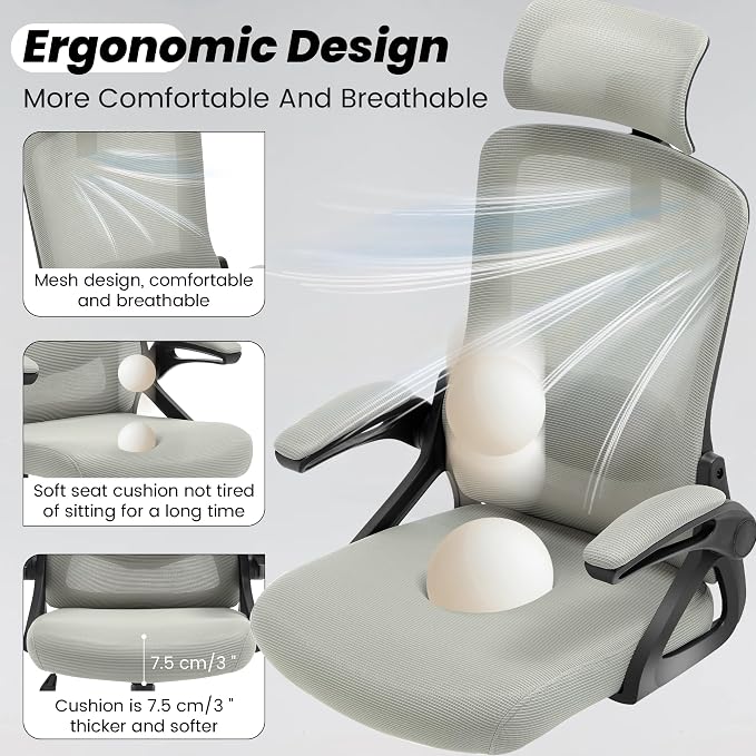 Fizzin Ergonomic Office Chair, 400 LBS Computer Chairs - Image 6