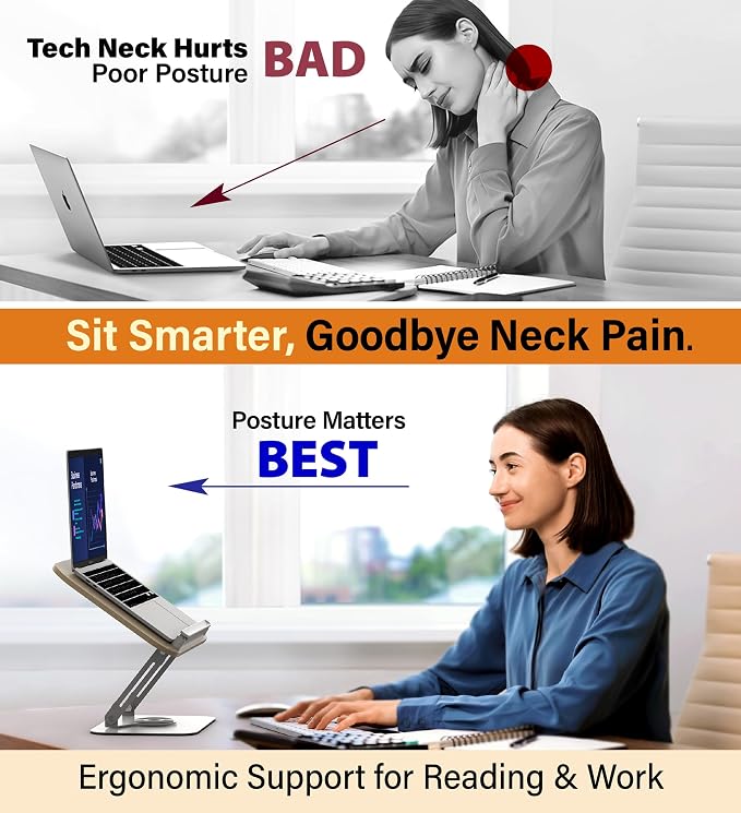Adjustable Book Stand for Reading – Durable Build Quality, 360° Rotating Base - Image 3
