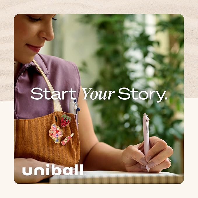 uniball Zento Liquid Gel Ink Retractable Pens, Medium Point, Boho Barrels - Image 5