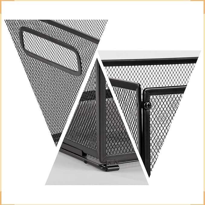SETTFRFE 2 Pack Letter Size Hanging Folder Organizer, Metal Mesh Hanging File - Image 2
